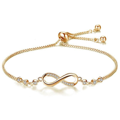 Pulsera Infinito Ajustable en Plata