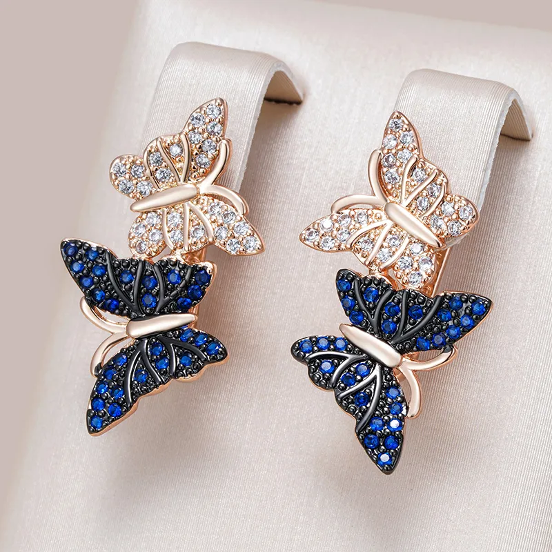 Aretes de Mariposas Brillantes Elegantes